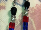 Adorable Christmas beaded Earrings + FREE Gift!