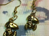 Snoopy Gold/Silver Earrings & Euro Charm (U Choose Any 2) + Gift