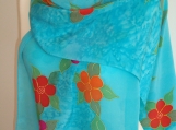 Unique Crepe de Chine Silk Scarf   