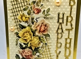 Gold "Happy Birthday"