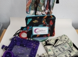ID Pouch with zipper coin pocket