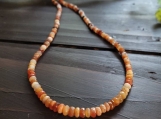 Mexican Fire Opal Beaded Choker Necklace