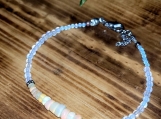Moonstone & Ethiopian Fire Opal Gemstone Beaded Bracelet