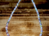 Peruvian Pink Opal & Ethiopian Fire Opal Beaded Necklace