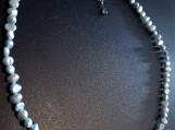 Powder Blue Freshwater Pearl Choker Necklace