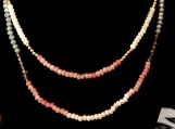 Purple Pink & White Necklace and Bracelet Set