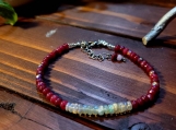 Ruby & Ethiopian Fire Opal Bracelet