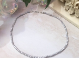 Silver Freshwater Pearl Beaded Choker Necklace