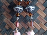 Gpysy Silver Bead and Flower Earrings
