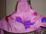  Hand painted  Crepe de chine Silk Scarf    