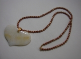 Honey Jade Heart Necklace