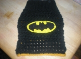 original Crocheted batman dog sweater. x small, small and medium