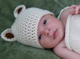 Sweet Little Bear Cocoon and Beanie Set *Free Shipping*