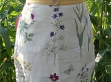 Countryside Flowers Gathering Apron - Upcycled fabrics SOLD!