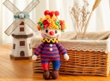 Funny Clown Toy, Finished item, Amigurumi, Handmade Toy For Kids, Plush Toy, Gift For Child, Custom Stuffed Dolls, Kawaii, Baby Present