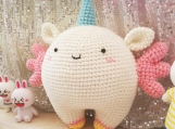 Finished Item, Unicorn Ornament, Bed Decoration, Amigurumi Toy, Handmade Decoration, Gift For Woman, Kawaii Doll, Girl Present, Gift for her