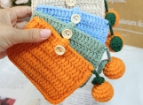 Finished Products, Amigurumi Cute Bag, Crochet Bag, Handmade Card Bag, Woven Wallet, Zero Wallet, Children's Gift, Presents For Children
