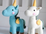 Rainbow Unicorn Toy, Finished item, Amigurumi, Handmade Toy For Kids, Plush Toy, Gift For Child, Custom Stuffed Animal, Kawaii, Baby Present