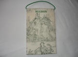 A fabric - maison (house) wallhanging