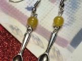 Cute Easter Egg Yolk & Spoon Earrings! Sol Adorable