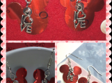 Disney Mickey Mouse Recycled & Up-Cycled Earrings