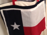 Lone Star Flag Denim Tote Bag.  