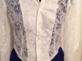 White Lace long sleaved buttoned blouse