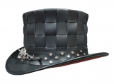Lion King El Dorado Black Leather Top Hat