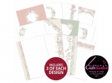 Hunkydory - Forever Florals - Festive Rose - Luxury Card Inserts