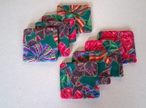 Christmas Coasters, ribbon print