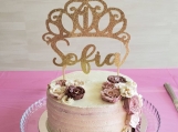 Crown cake topper