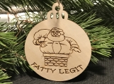 Fatty Legit Santa Funny Ornament