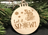 Let It Snow Christmas Ornament