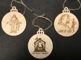 Set of 3 (THREE) Christmas Ornaments