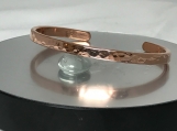 B310  Western Style 1/4" Hammered Copper Bracelet 