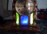 Back Lit Ornate Mantel Clock