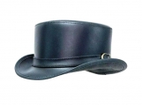 Bromley Top Hat, Carriage Band Black Color Steampunk