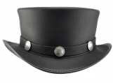 El Dorado Short Top Hat Buffalo Band - Black Color