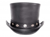 El Dorado Top Hat, Diamond Inlay Band - Black Color