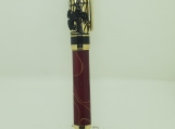 Spider Pen with Red Acrylic on 24k Gold