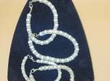 Pearl and Rhinestone Bracelet Set