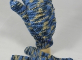 Knitted Blues And Brown Random Convertible Gloves -Free shipping