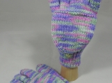 Knitted Purple Random Colored Convertible Gloves - Free Shipping