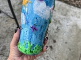 3d Clay and Glitter Tumbler 