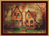 Brick House Cross Stitch Pattern