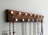 Necklace Organizer, Modern Necklace Rack, Made in USA