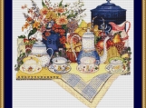 Teatime Cross Stitch Pattern