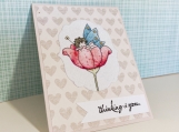 Thinking of You Card - Fairy in a Tulip 