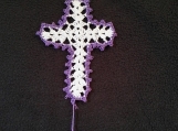 Crocheted Cross Bookmark