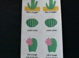 Desert Plants with captions Sticker Sheet 1001